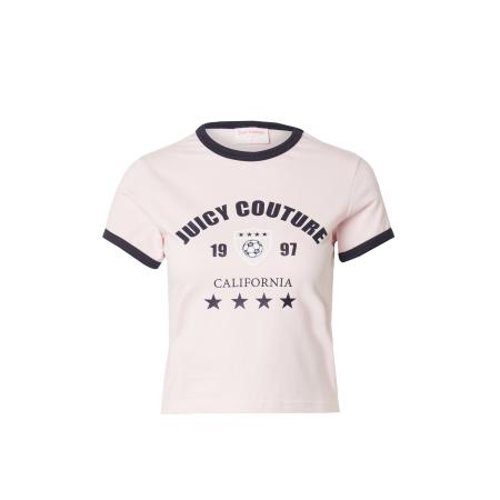 Juicy Couture Juicy Couture Shirt The Arched Football Ringer pastelroze / zwart / wit