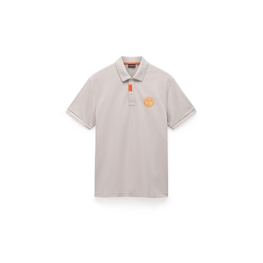 Napapijri NAPAPIJRI Shirt E-Clanis taupe / donkeroranje -