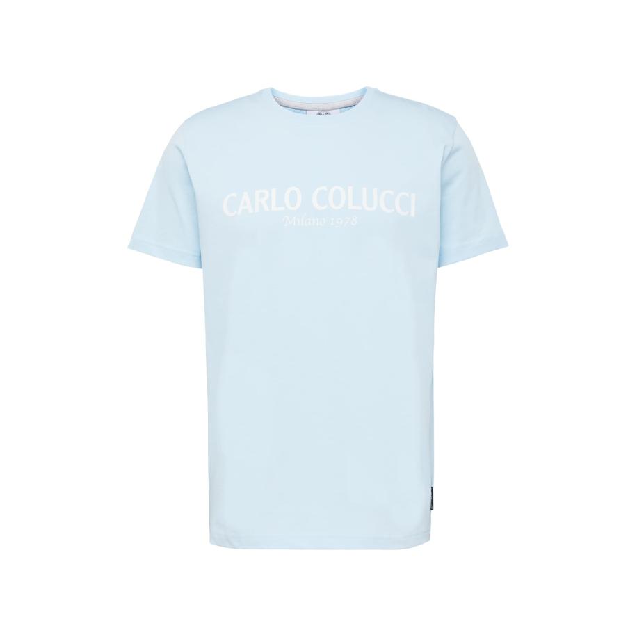 carlo colucci Carlo Colucci Shirt Di Comun lichtblauw / wit -