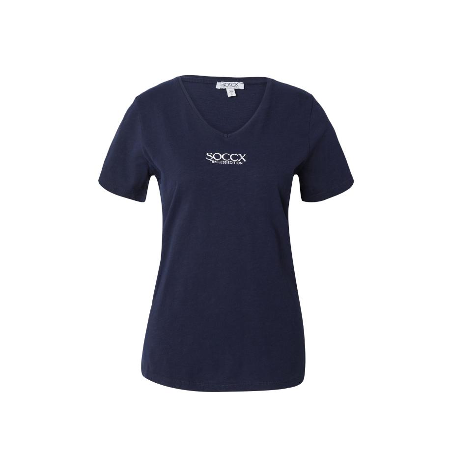 Soccx Soccx Shirt marine / wit -