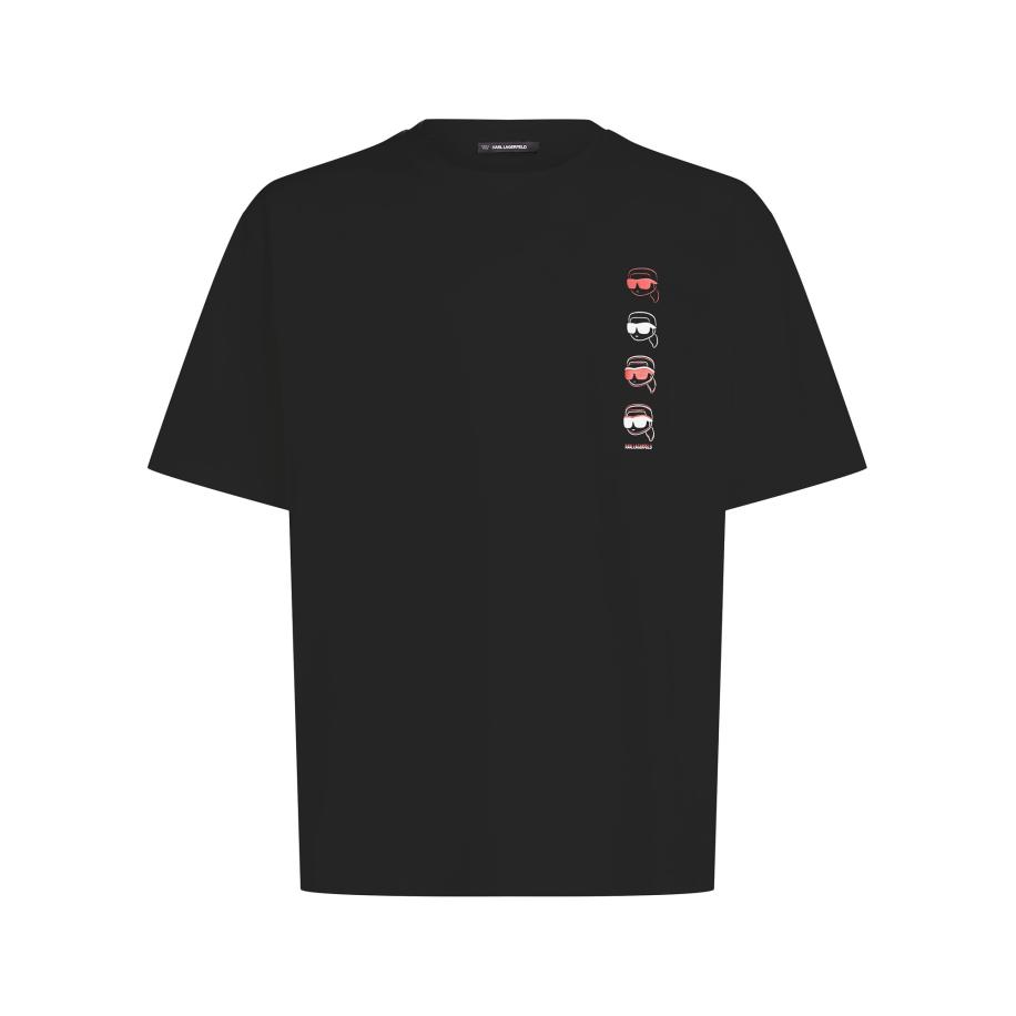 Karl Lagerfeld Karl Lagerfeld Shirt Ikon Fusion lichtrood / zwart / wit -