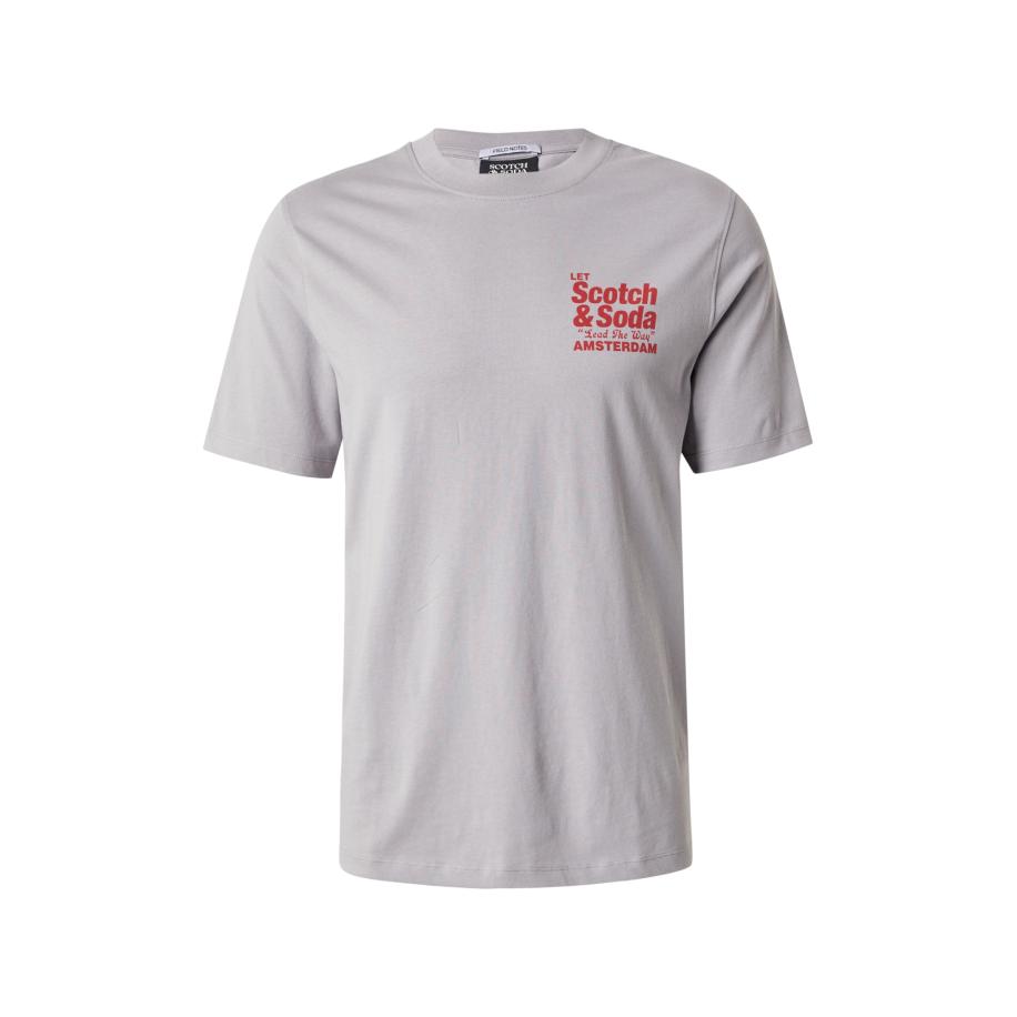 Scotch & Soda SCOTCH & SODA Shirt stone grey / knalrood -