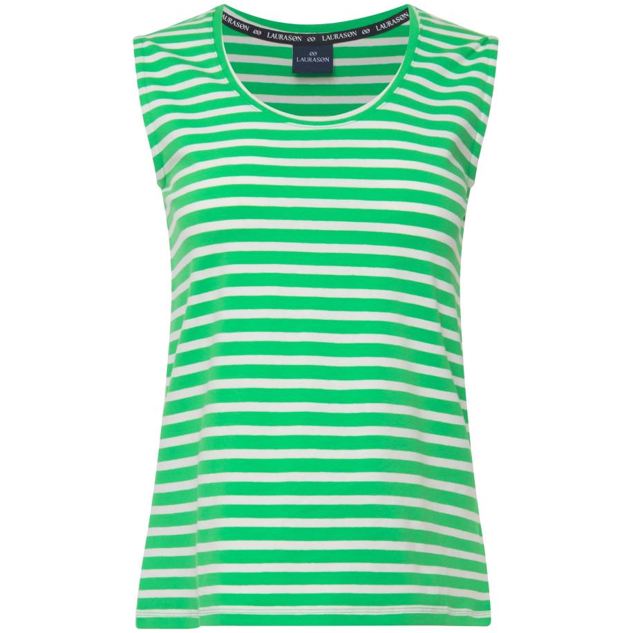 LAURASØN LAURASØN Shirt groen / wit -