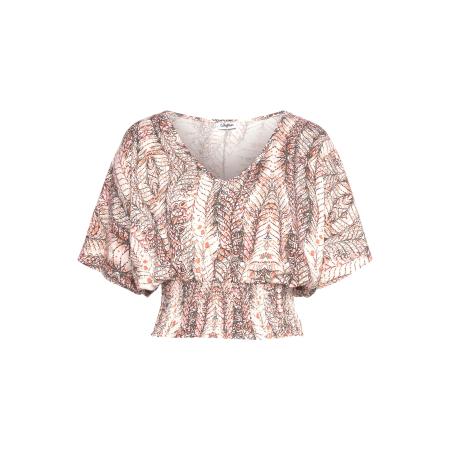 Buffalo BUFFALO Shirt lichtbeige / oranje / wit