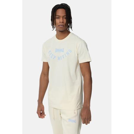 LONSDALE Shirt Rosemarkie ecru / lichtblauw