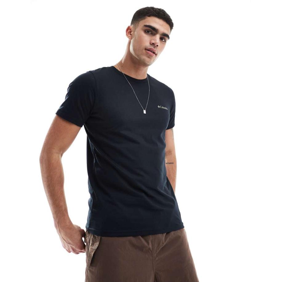 Columbia - Rapid Ridge II - T-shirt met print op de achterkant in zwart Zwart