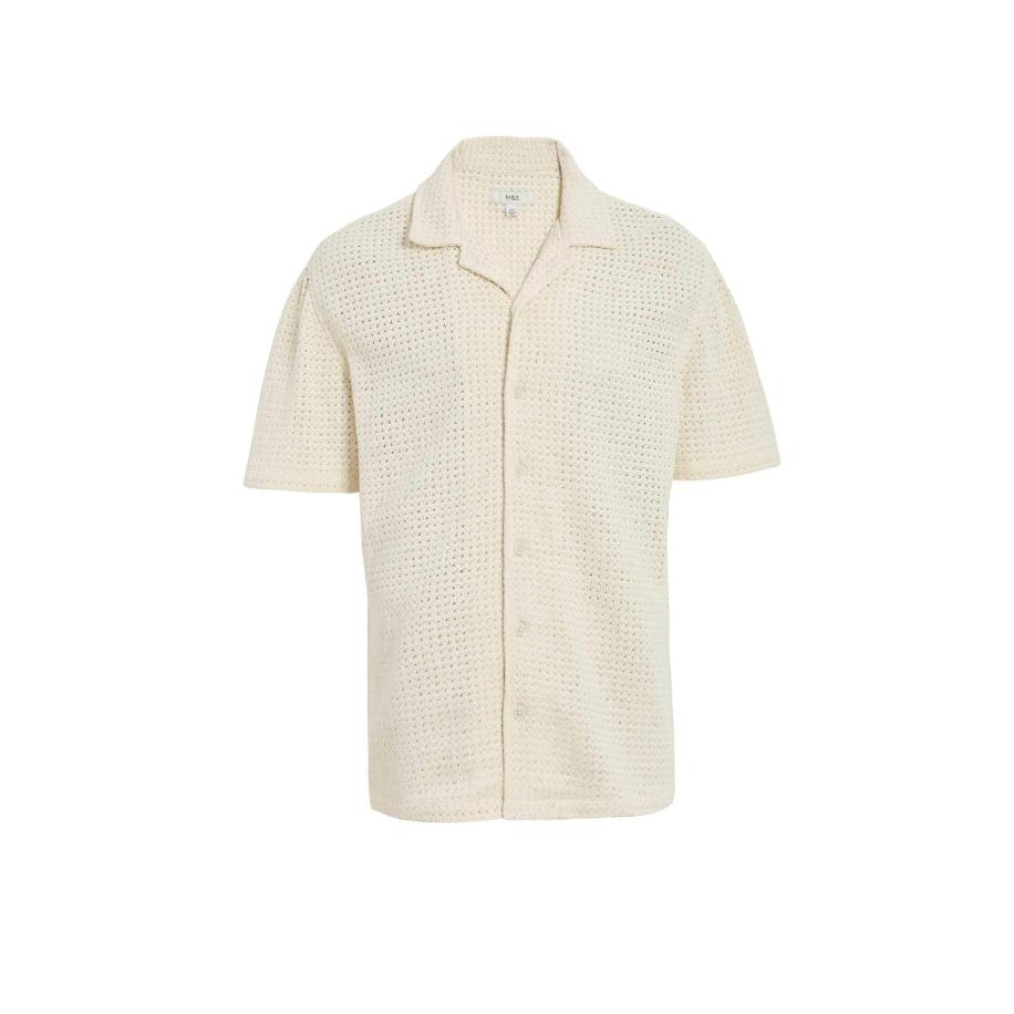 Marks & Spencer Marks & Spencer Shirt beige / wit -