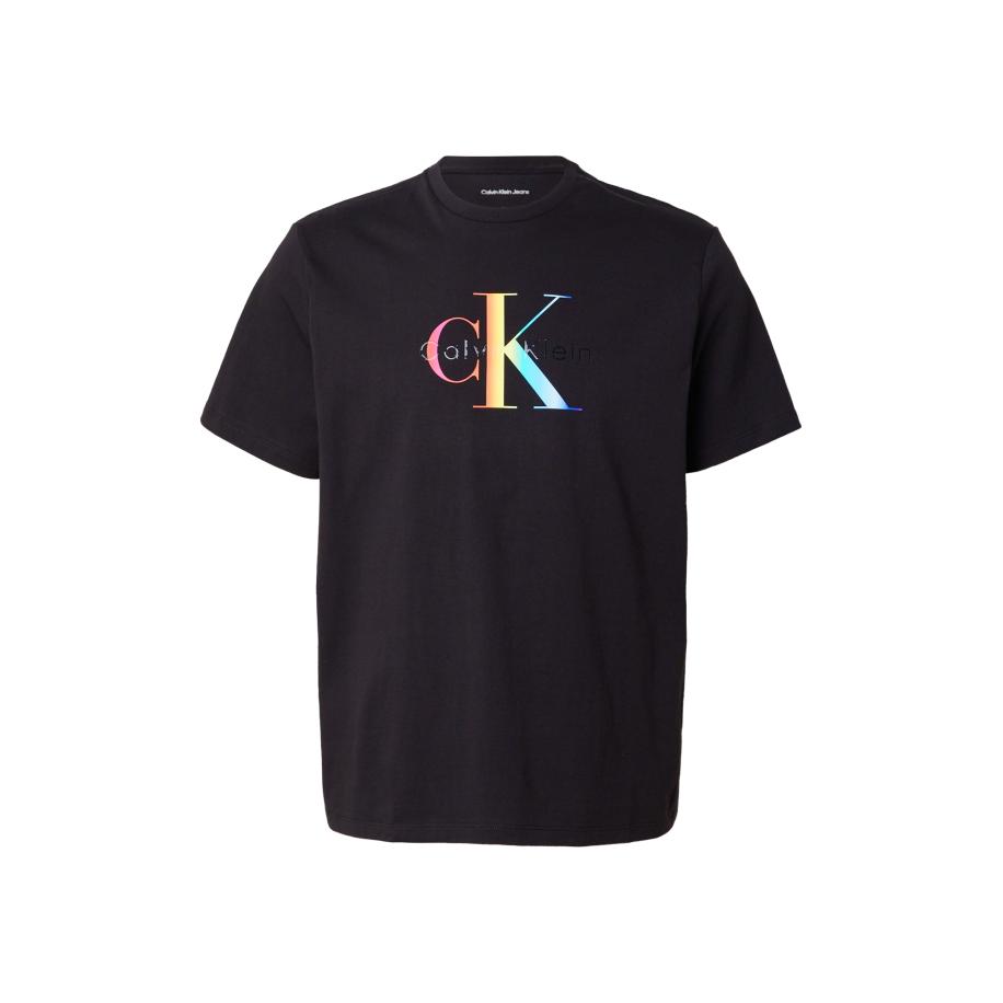 Calvin Klein Calvin Klein Jeans Shirt 20s PRIDE25 aqua / geel / lichtroze / zwart -