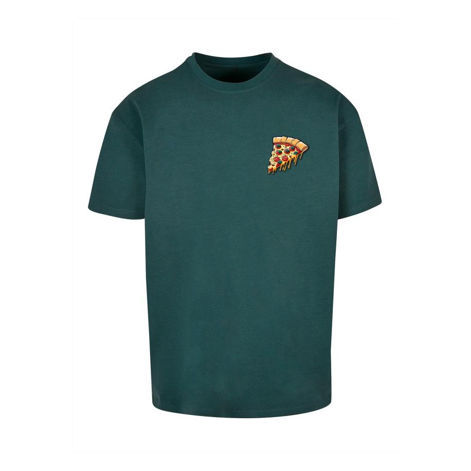 Merchcode Merchcode Shirt Pizza Comic curry / lichtgeel / donkergroen / grenadine -