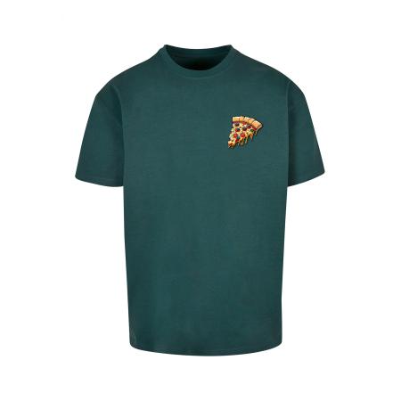 Merchcode Merchcode Shirt Pizza Comic curry / lichtgeel / donkergroen / grenadine