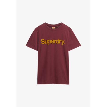 Superdry Shirt Classic oranje / wijnrood