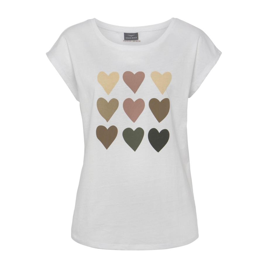 Venice Beach VENICE BEACH Shirt beige / kaki / zwart / wit -