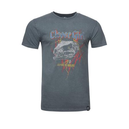 Recovered Recovered Shirt Jurassic Park T-Rex Rock antraciet