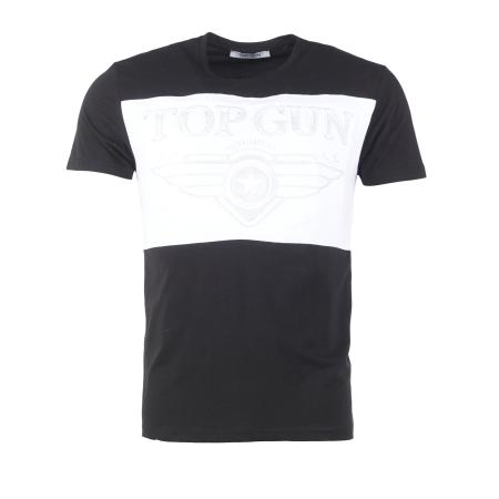 TOP GUN Shirt zwart / wit