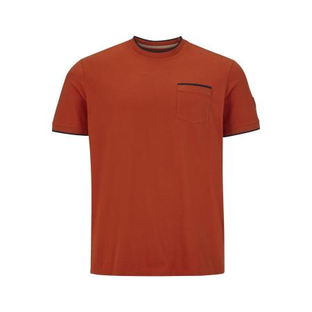 Charles Colby T-Shirt ronde hals oranje, Effen