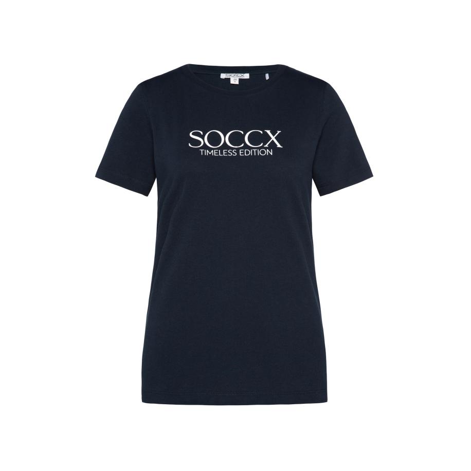 Soccx Soccx Shirt nachtblauw / wit -