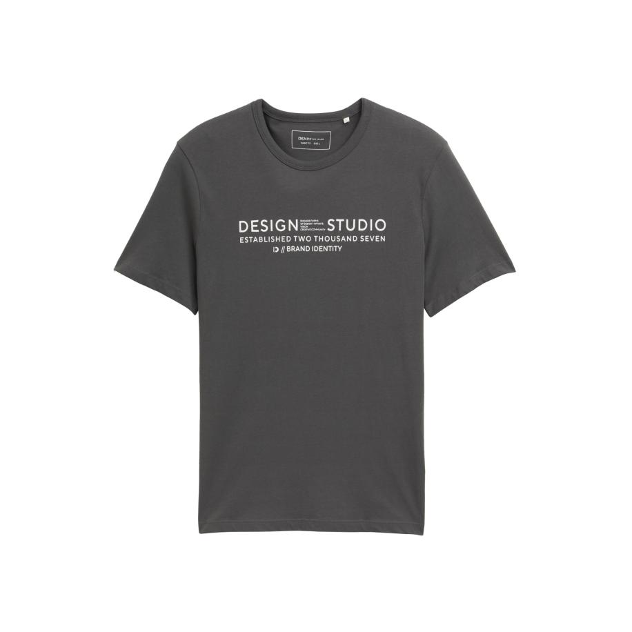 Tom Tailor TOM TAILOR DENIM Shirt lichtgeel / antraciet -