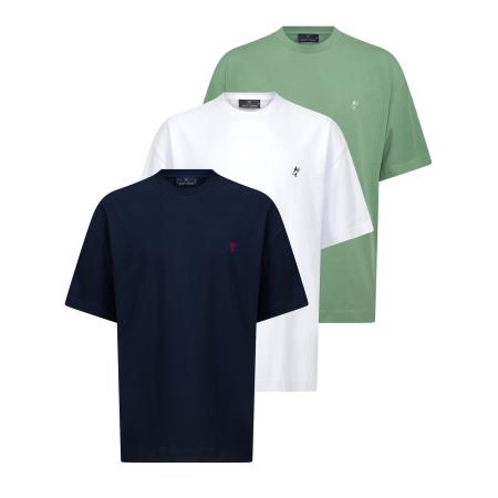 Jacey Quinn Jacey Quinn Shirt donkerblauw / groen / wit