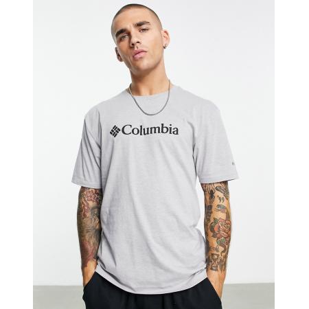 Columbia - CSC Basic - T-shirt met logo in grijs