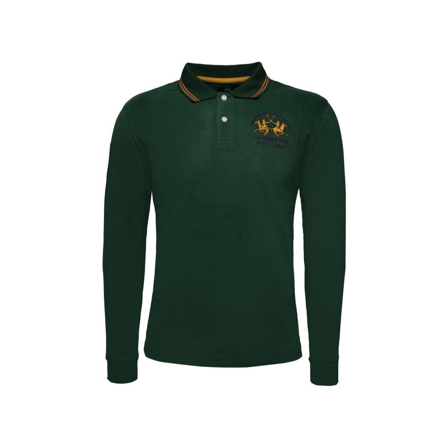 La Martina La Martina Shirt XMP307 geel / donkergroen -