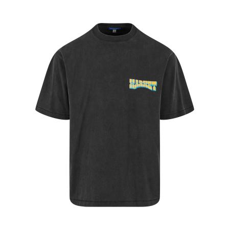 MARKET Shirt Farmers azuur / goudgeel / lichtgroen / zwart