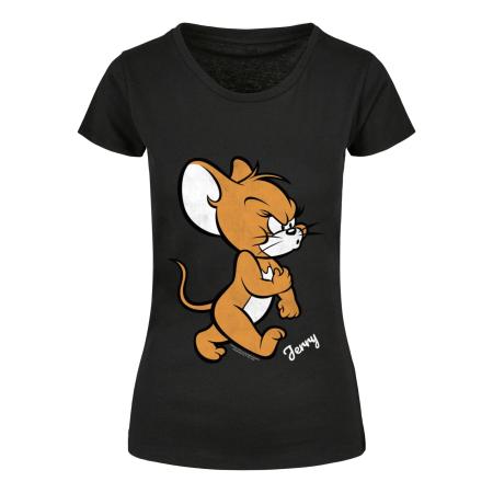 ABSOLUTE CULT Shirt Tom & Jerry Angry Mouse bruin / zwart / wit