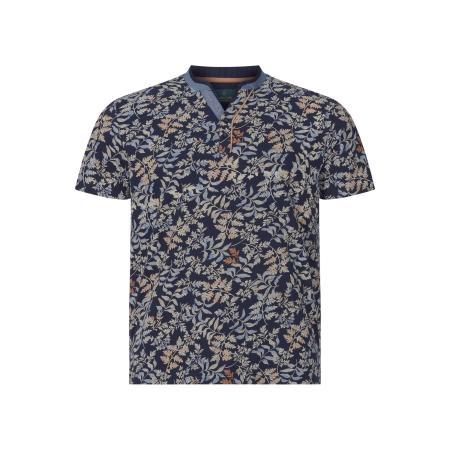 Charles Colby T-Shirt donkerblauw, Motief