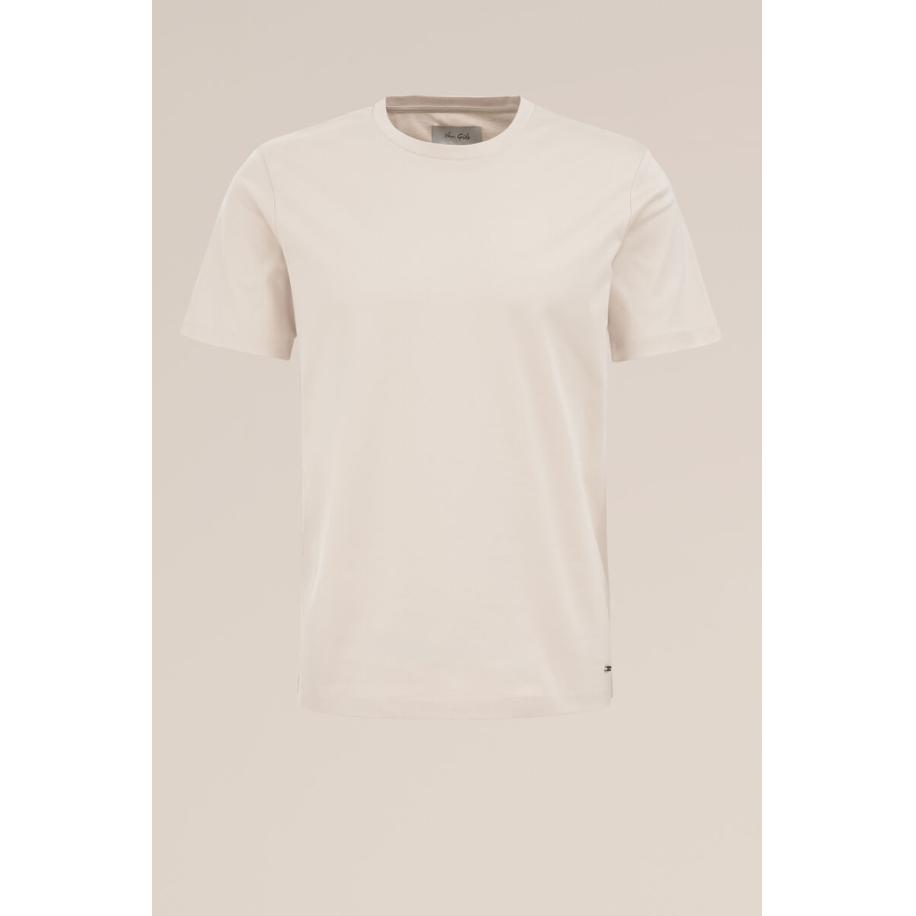 Van Gils heren T-shirt - Slim Fit - Gebroken wit - Katoen - Maat: XXL Wit