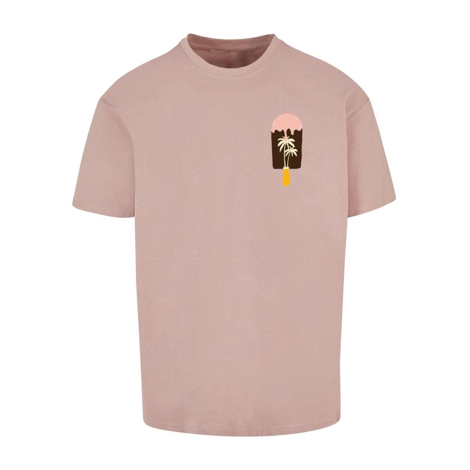 Merchcode Merchcode Shirt Summer - Icecream oranje / rosé / poederroze / zwart -