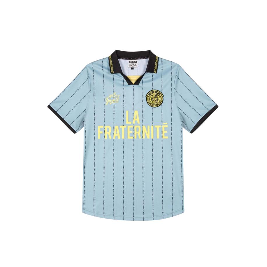 Grimey Soccer T-Shirt Blauw