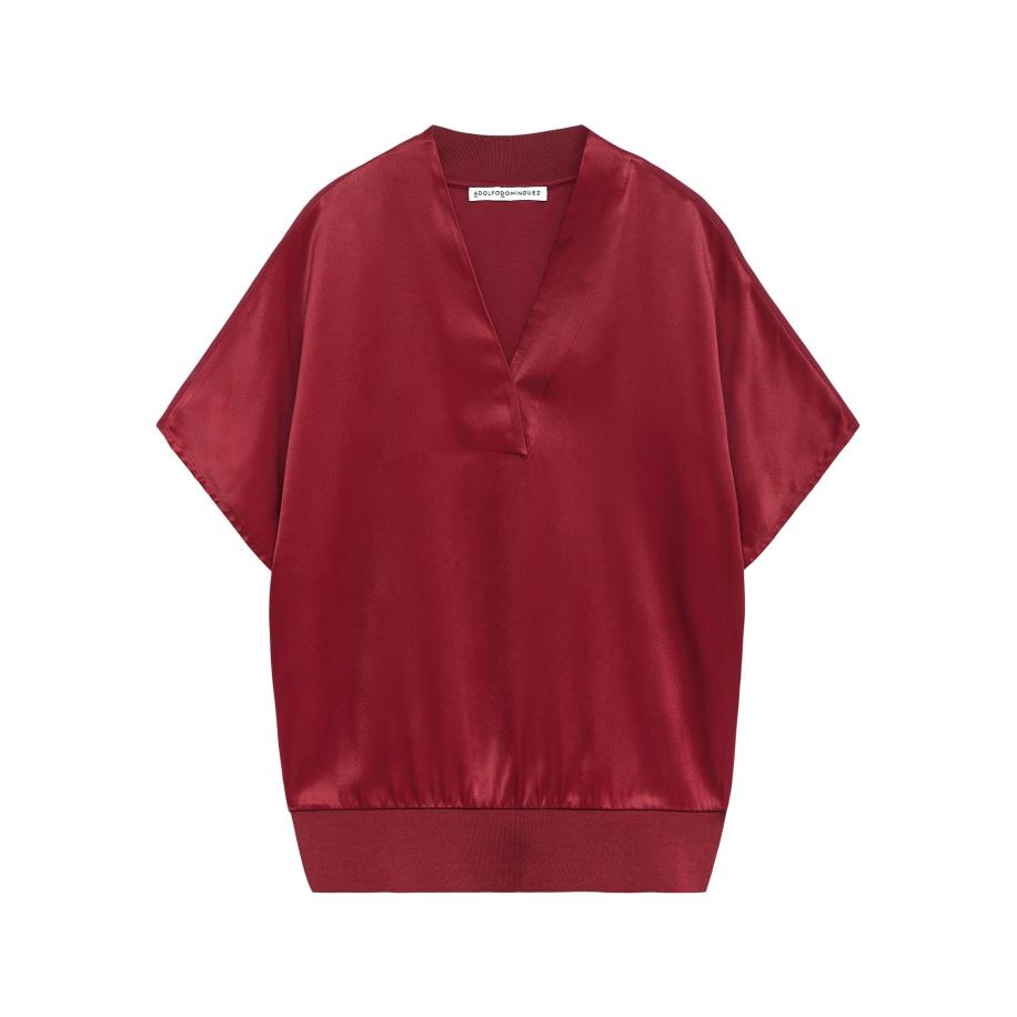 Adolfo Dominguez Shirt donkerrood Rood