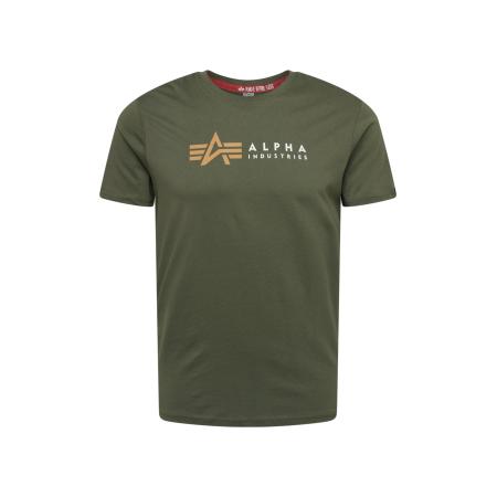 Alpha Industries ALPHA INDUSTRIES Shirt goudgeel / olijfgroen / wit