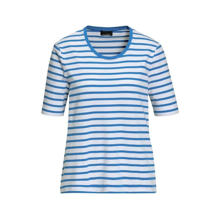 Goldner Goldner Shirt blauw / wit -