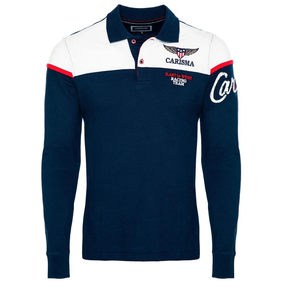 Carisma CARISMA Shirt donkerblauw / kersrood / wit -