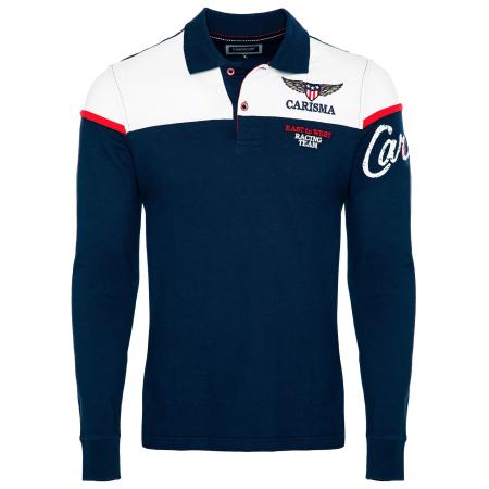 Carisma CARISMA Shirt donkerblauw / kersrood / wit