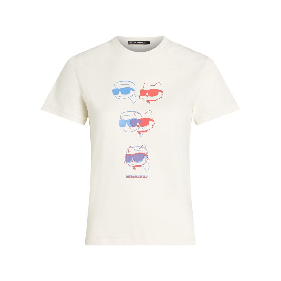 Karl Lagerfeld Karl Lagerfeld Shirt Ikon crème / hemelsblauw / lavendel / oranje -