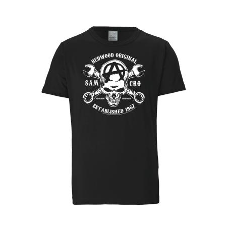 LOGOSHIRT Shirt Sons Of Anarchy - SAMCRO zwart
