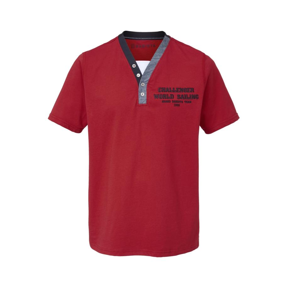 BABISTA T-Shirt V-hals rood, Effen Rood