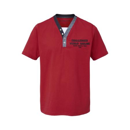 BABISTA T-Shirt V-hals rood, Effen
