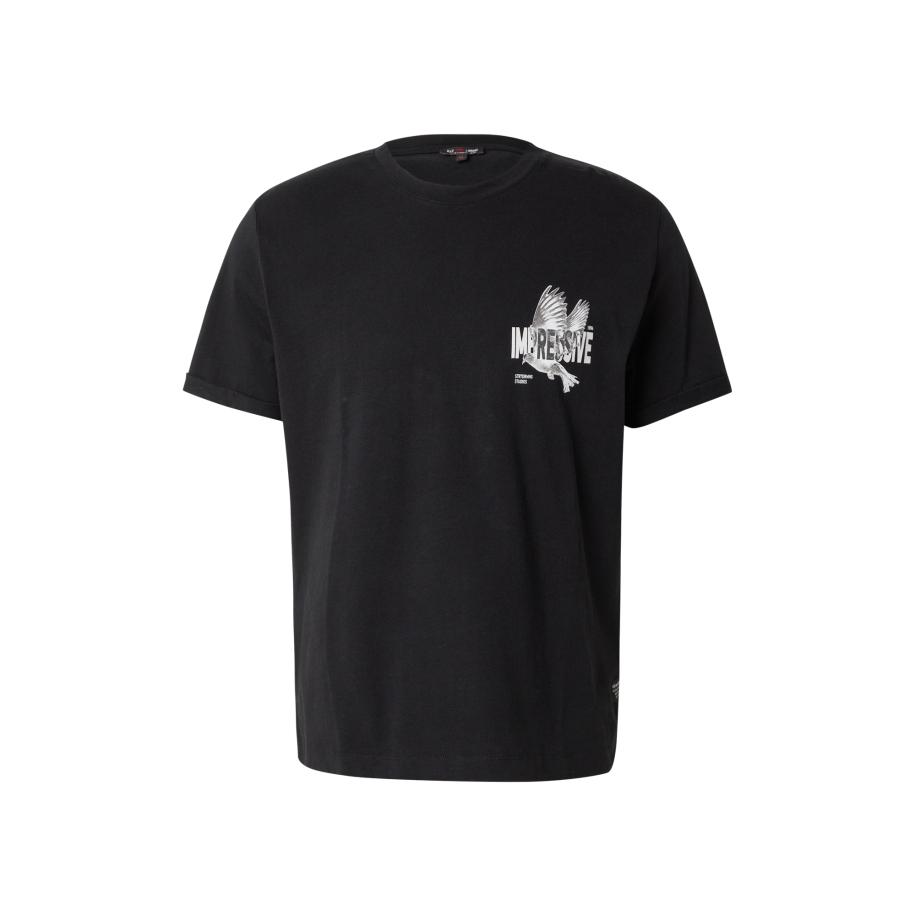 Key Largo Key Largo Shirt Impressive aardetinten / zwart / wit -