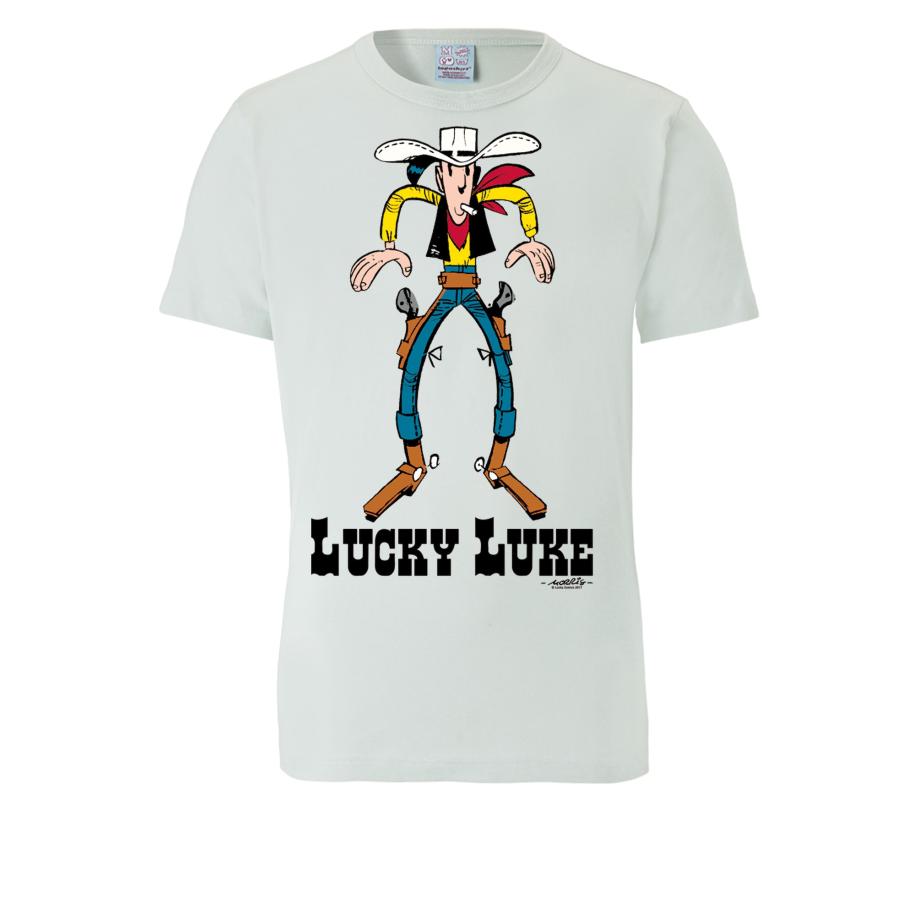 LOGOSHIRT Shirt Lucky Luke Colt lichtblauw Blauw