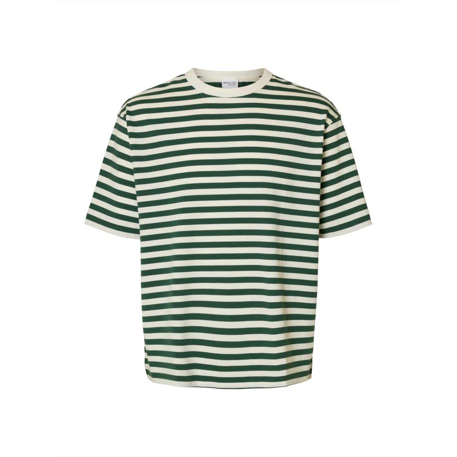 Selected SELECTED Shirt SLHDAN crème / donkergroen -