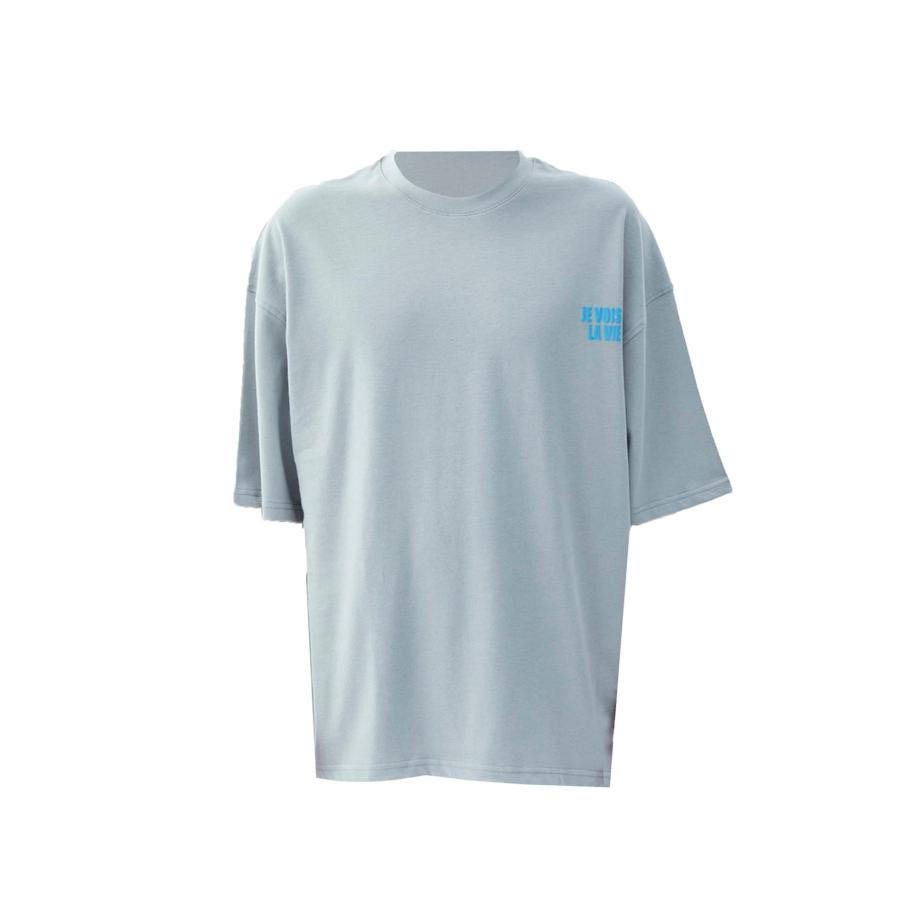 VAMOS CLO Shirt blauw / lichtblauw / grijs / zwart Grijs