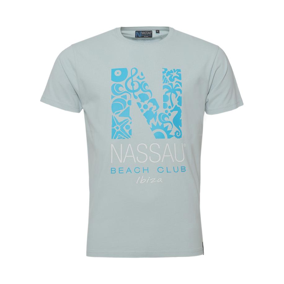 NASSAU Beach Club NASSAU Beach Club Shirt blauw / lichtblauw / wit -