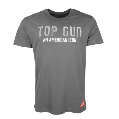TOP GUN Shirt grijs / wit