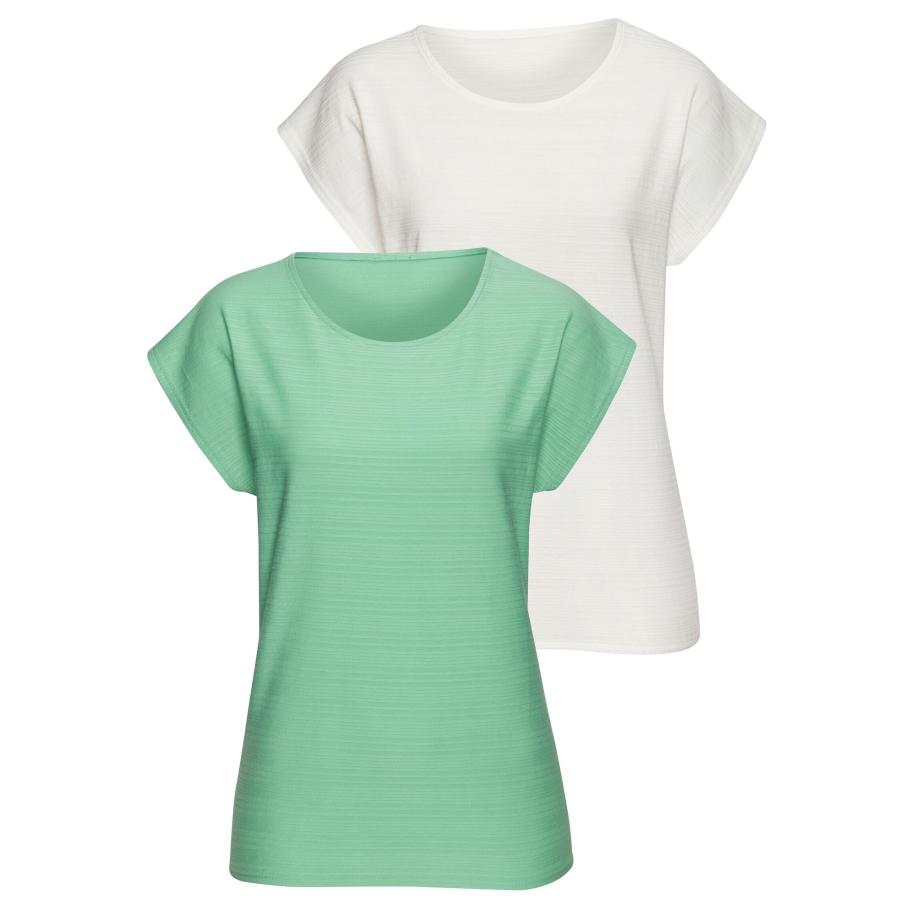 VIVANCE VIVANCE Shirt crème / lichtgroen -