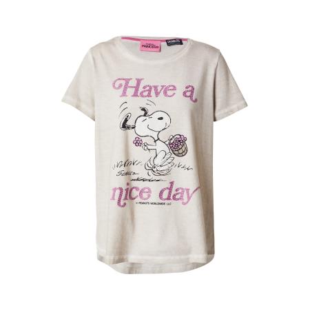 Frogbox Frogbox Shirt Snoopy Nice Day beige / donkerbeige / lichtlila / zwart