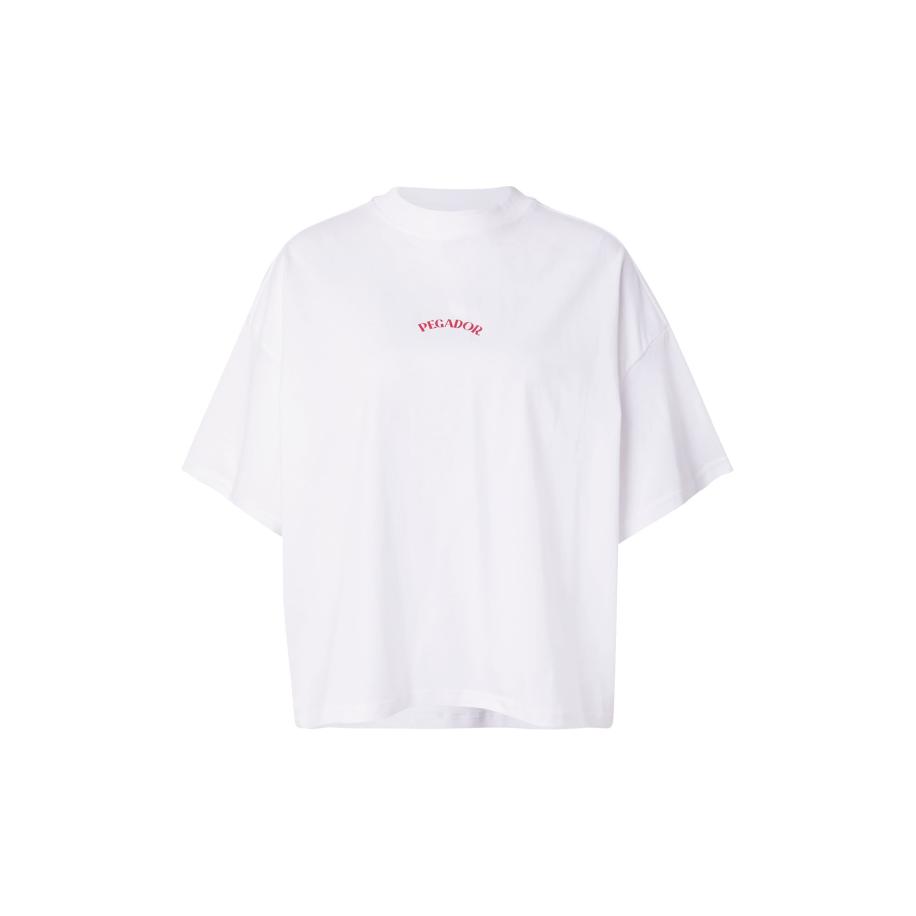 Pegador Pegador Oversized shirt MALLI mosterd / lichtgroen / karmijnrood / wit -