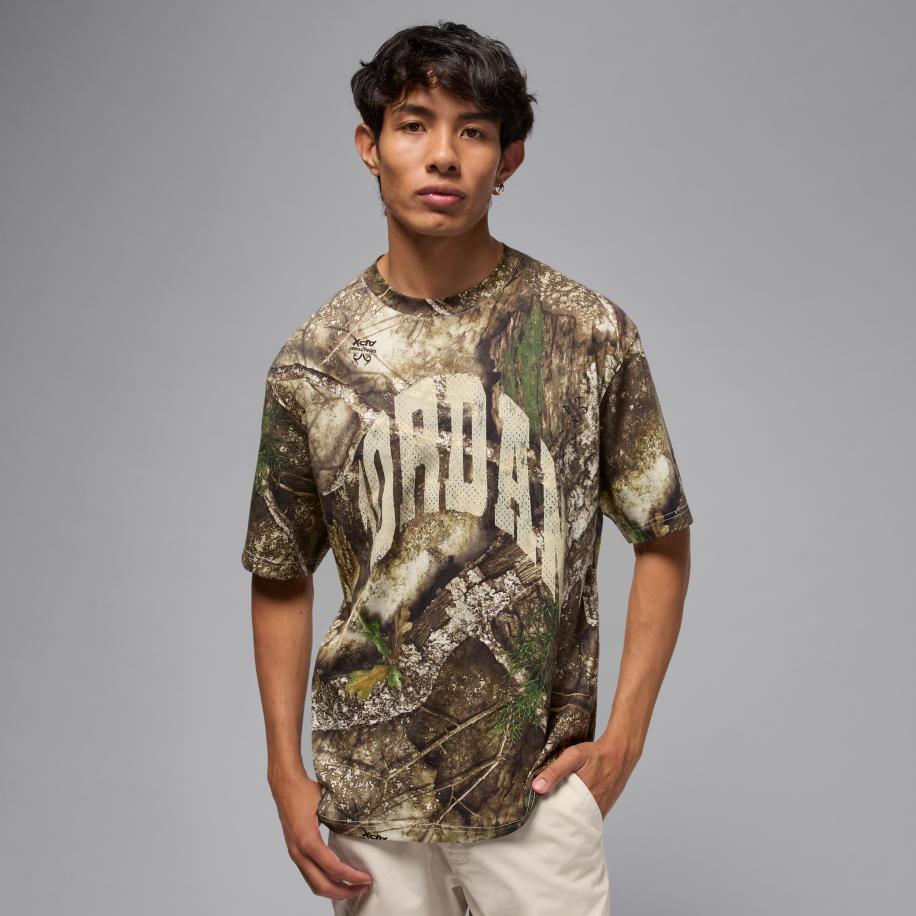 Jordan Brooklyn Realtree T-shirt voor heren - Wit Wit