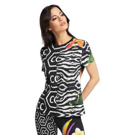 carlo colucci Carlo Colucci Shirt Ciriola gemengde kleuren / zwart